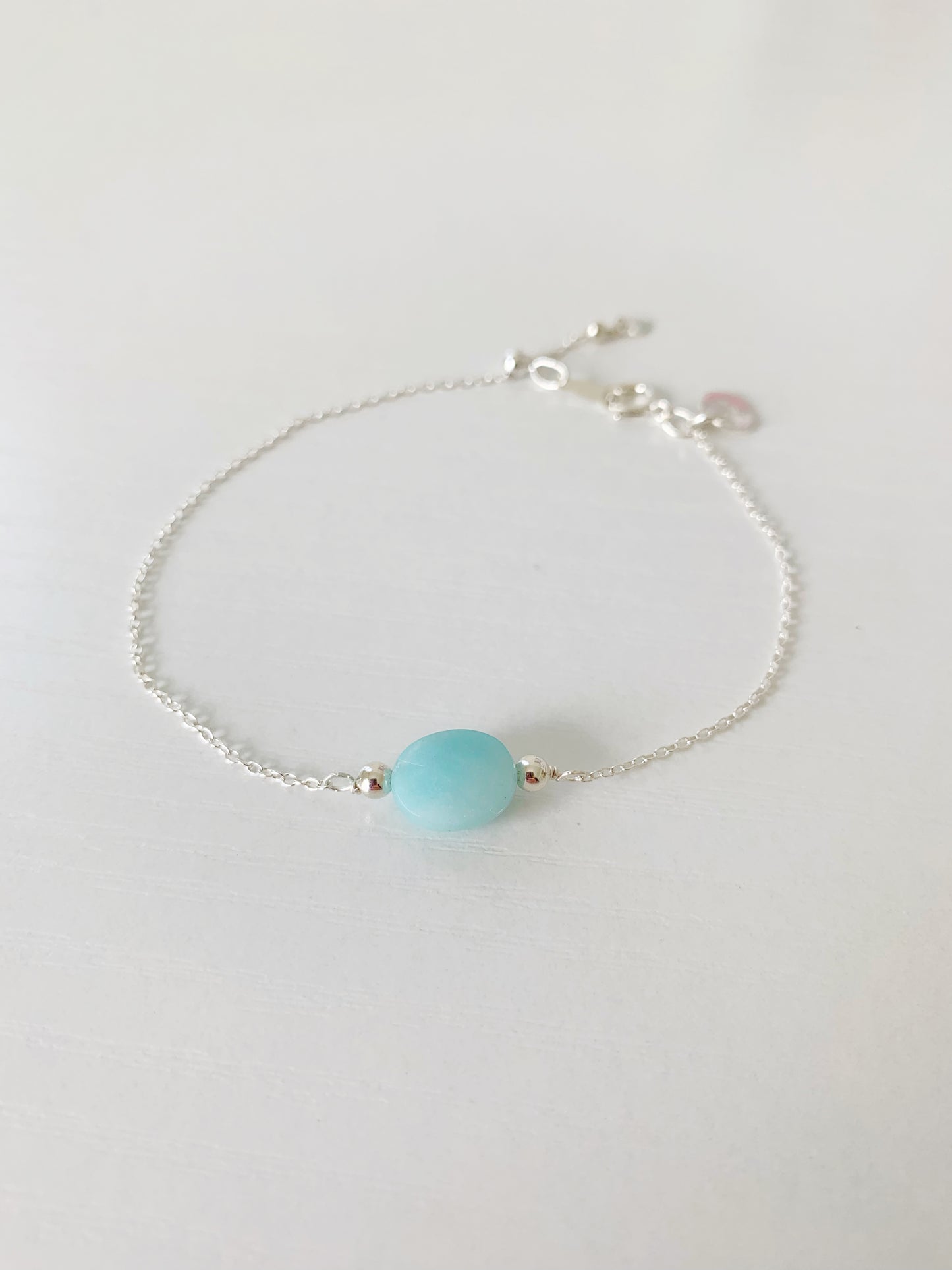 Laguna Adjustable Bracelet - Sterling Silver, Amazonite