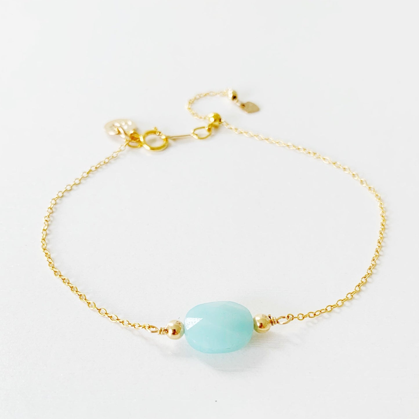 Laguna Adjustable Bracelet - 14K Gold Filled, Amazonite